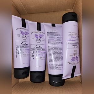 BBW BATH & BODY WORKS CALM BODY CREAM BUNDLE
